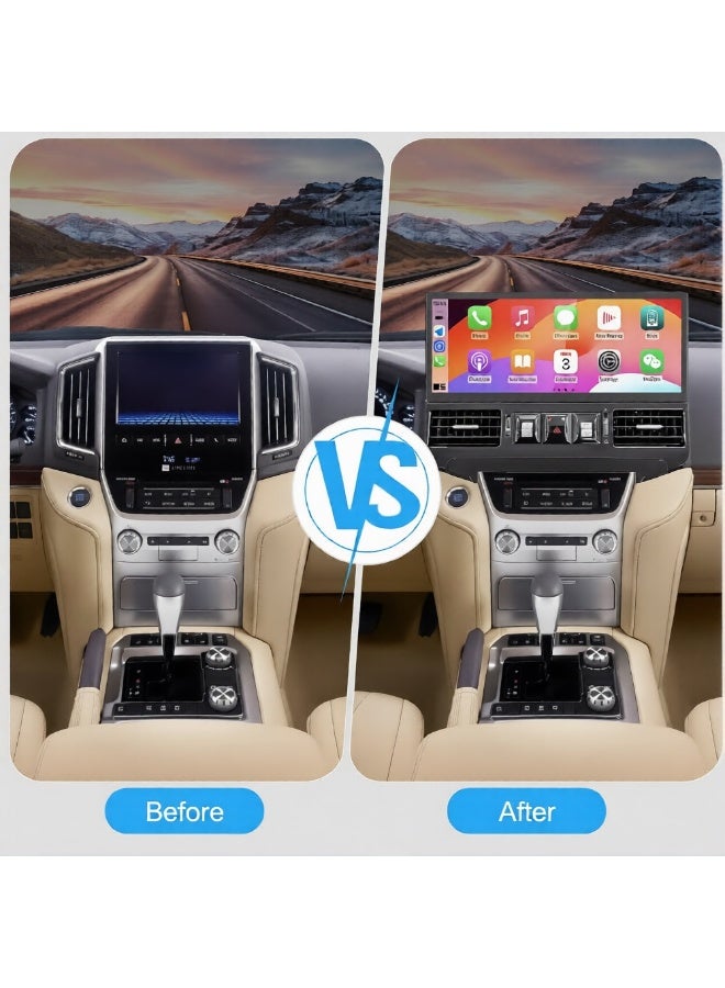 فيريكس نظام ستيريو سيارة أندرويد بشاشة 17 بوصة لسيارة تويوتا لاند كروزر LC200 موديلات 2008-2020 (GXR وVXR) | ذاكرة وصول عشوائي 6 جيجابايت، ذاكرة تخزين داخلية 128 جيجابايت | يدعم Apple CarPlay وAndroid Auto لاسلكيًا | وحدة تحكم رئيسية بشاشة لمس للملاحة مع دعم نظام التحكم بالمناخ - Image 4